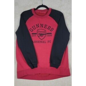 Vintage Gunners Arsenal Football Club Sweatshirt Red Black Size 12